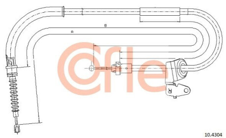 LINKA - HAMULEC RECZNY COF 10.4304 COFLE 92104304