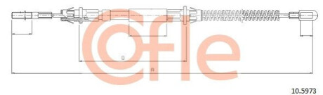 Трос, стояночная тормозная система COFLE 92105973