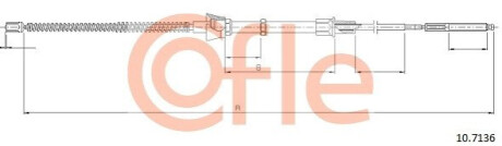 Трос, стояночная тормозная система COFLE 92107136