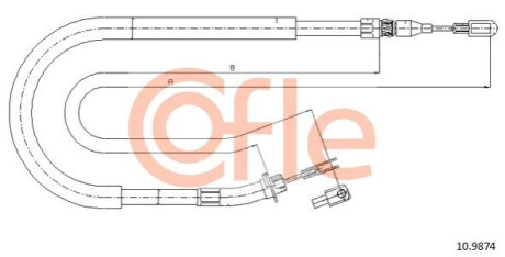 Автозапчастина COFLE 92.10.9874