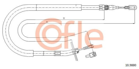 LINKA - HAMULEC RECZNY COF 10.9880 COFLE 92109880