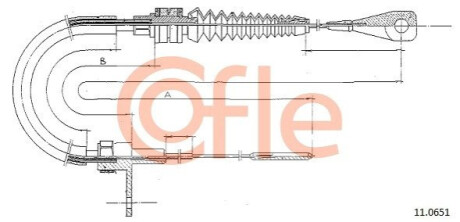 Linka gazu TRANSPORTER T3 COFLE 92110651