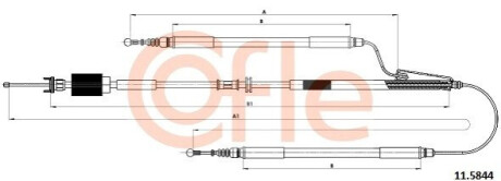 Linka ham.r. INSIGNIA 09- kompletna, ham.elektr. 2165/1313-638+733/638 COFLE 92115844