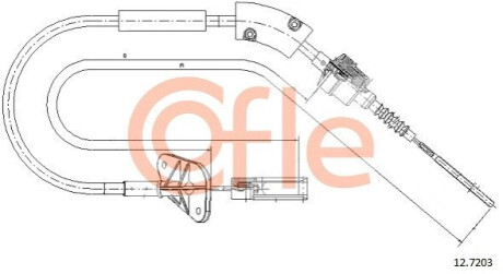 Linka sprz. FI 500 (NEW) ALL 1,4 COFLE 92127203