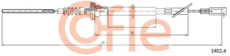 Linka sprz. SEICENTO 1.1 98- 610/292 COFLE 9214024