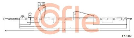 Трос, стояночная тормозная система COFLE 92170369