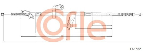 Трос, стояночная тормозная система COFLE 92171562