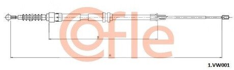 Linka ham.r. VW CADDY III 2011- COFLE 921VK001