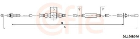 LINKA HAMULCA RĘCZNEGO CHRYSLER COFLE 9220160B046