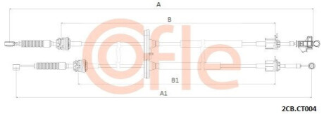 Linka zmiany biegów CI JUMPER 3 COFLE 922CBCT004