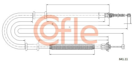 LINKA - HAMULEC RECZNY COF 641.11 COFLE 9264111