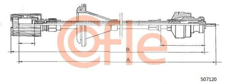 Трос спідометра COFLE S07120