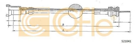 Трос спідометра COFLE S21041 (фото 1)