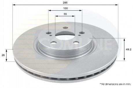 Гальмівний диск Comline ADC01110V (фото 1)