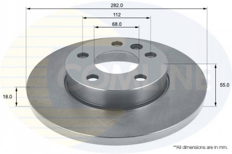 Диск тормозной Comline ADC1464 (фото 1)