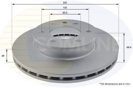 Тормозной диск Comline ADC1640V (фото 1)