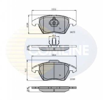 Колодки дискового тормоза Comline CBP01308