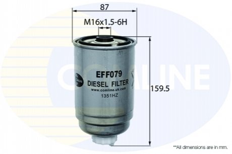 Паливний фільтр - (XF5Z9155AA / 8D0127435) Comline EFF079