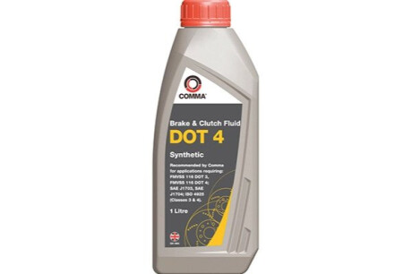 Жидкость тормозная dot 4, "brake fluid", 1л COMMA BF41L