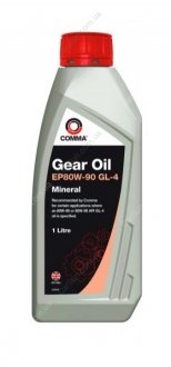 Трансмиссионное масло GEAR OIL EP 80W90 GL4 1л - COMMA GEAROILEP8090GL41L (фото 1)