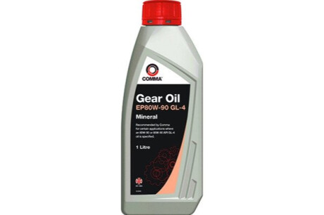 Масло трансмісійне GEAR OIL EP80-90 GL4 1L COMMA GO41L