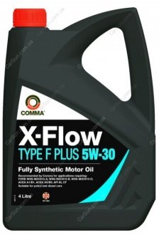 Моторна олія X-FLOW F PLUS 5W30 SYN 4л - COMMA XFLOWFPLUS5W30SYN4L