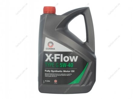 Моторное масло X-FLOW G 5W40 SYNT 4л - (888302805 / 888083477 / 888083322) COMMA XFLOWG5W40SYNT4L