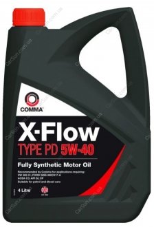 Моторна олія X-FLOW PD 5W40 SYNT 4л - COMMA XFLOWPD5W40SYNT4L