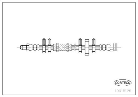 Тормозной шланг CORTECO 19018126