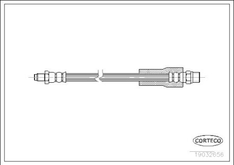 Тормозной шланг CORTECO 19032656
