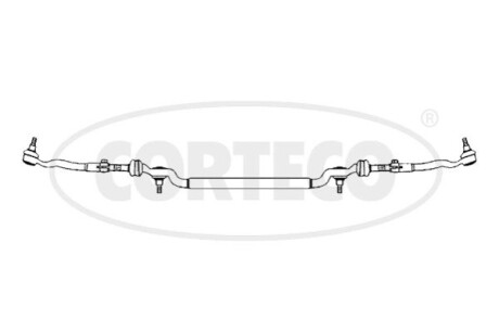 Тяга рульова BMW 7 (E38) 94-01 (повздовжня) (трапеція) CORTECO 49396055