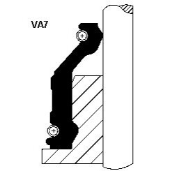 Uszczelniacz trzonka zaworu (9/9x14,7/19x14) pasuje do: FORD TRANSIT 2.4D/2.5D 11.77-03.00 CORTECO 49472914