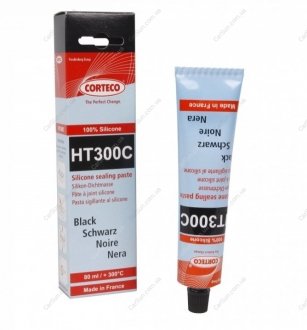 Герметик чорний 80 мл -50 °C +300 °C CORTECO HT300C