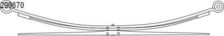 Многолистовая рессора CS Germany 10.200.670.00
