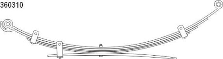 Многолистовая рессора CS Germany 10.360.310.00 (фото 1)