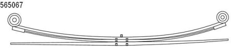 ПРУЖА FORD T. TRANSIT 06- (2+1) (694/674MM) CS Germany 10.565.067.00