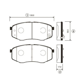 Колодки торм Hyundai Tucson IX20, IX35 FWD 10- передн. OLD CKKH-41 CTR GK0495