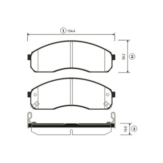 Колодки торм KIA передн. OLD CKKK-13 CTR GK0519