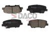 Колодки тормозные (задние) Hyundai Santa Fe II/III/IV 06-/Genesis/Kia Sorento II/III 09-/Stinger 17- Daco 321727 (фото 1)