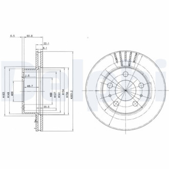 Тормозной диск Delphi BG2207