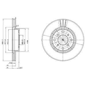 Гальмівні(тормозні) диски Delphi BG2815