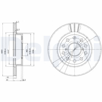 Тормозной диск Delphi BG3268