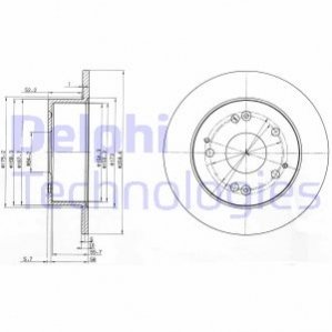 Тормозной диск Delphi BG3745