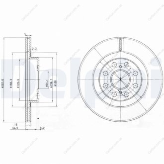 Тормозной диск Delphi BG3825