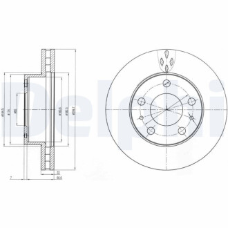 Диск тормозной Delphi BG4060