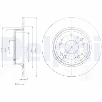 Тормозной диск Delphi BG4249