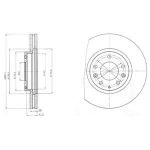 Гальмівні(тормозні) диски Delphi BG4256