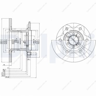 Тормозной диск Delphi BG429