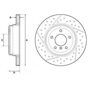 Гальмівний диск Delphi BG4714C