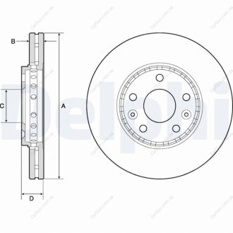 TARCZA HAM.OPEL VIVARO 14- Delphi BG4815C